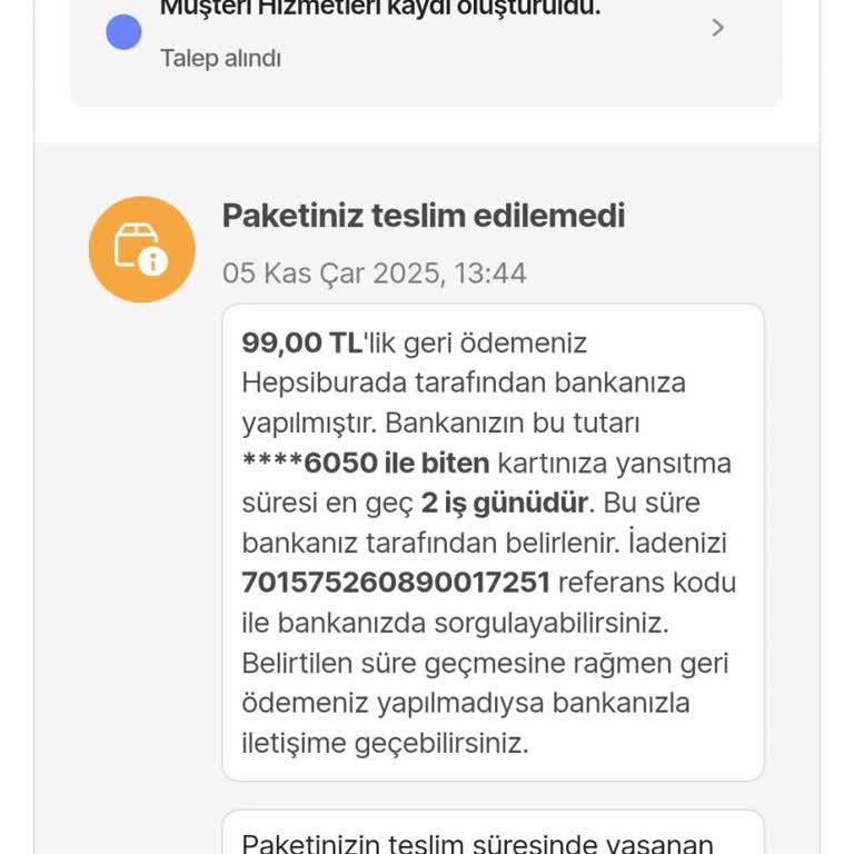 Teslim Edilmeyen Ürünler Ve Yetersiz Müşteri Hizmeti Nedeniyle Mağduriyet