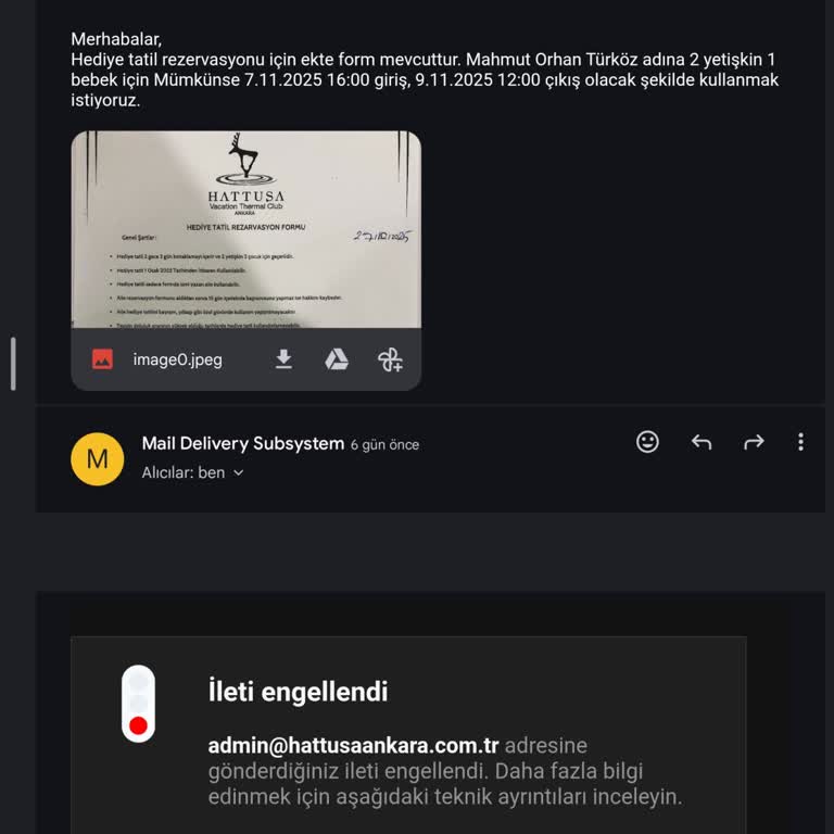 Hattuşa Vacation Club Hediyesi İçin Rezervasyon Yapılamıyor İletişim Engelleniyor