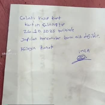 Yapı Kredi Bankası Çalıntı Kayıp Kart