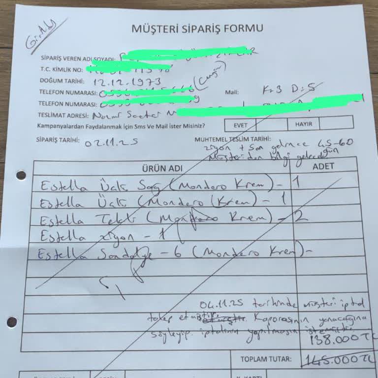 Kapora İadesi Yapılmıyor, Mağdur Edildim