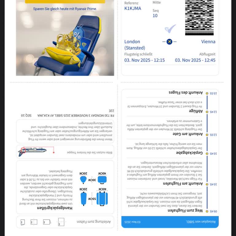 Ryanair Beschwerde bezüglich unrechtmäßiger Gebühren, Benachteiligung