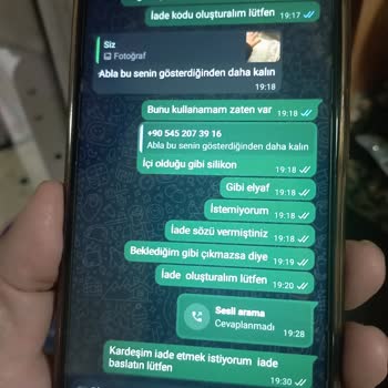 İade Hakkı Verilmeyen Uyku Seti Ve Satıcıya Ulaşılamaması