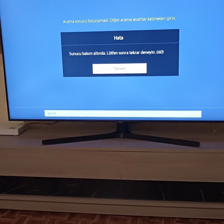 Samsung TVde Youtube Uygulaması Sürekli Sunucu Bakım Altında Uyarısı Veriyor
