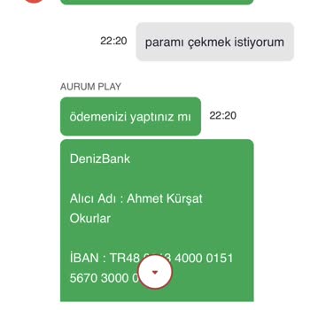 Kazandığım Tutarı Çekmek İçin Ön Ödeme Talep Edilmesi Güvenimi Zedeledi
