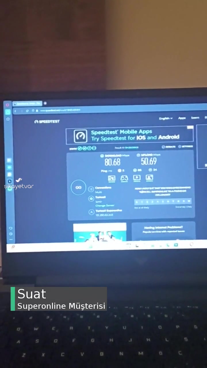 Superonline 1000 Mbps İnternet Hızlı Tarifede 80 Mbps Almam! videonun kapak resmi