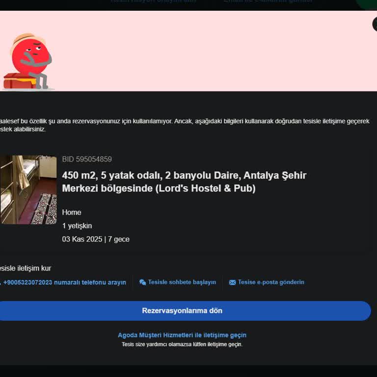 Yanlış Rezervasyon İptalinde Para İadesi Sorunu Yaşadım