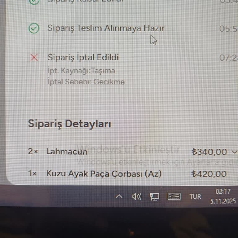 Restoran Kuryesine Geçiş Talebim Sürekli Bekletiliyor, İşletmem Olumsuz Etkileniyor