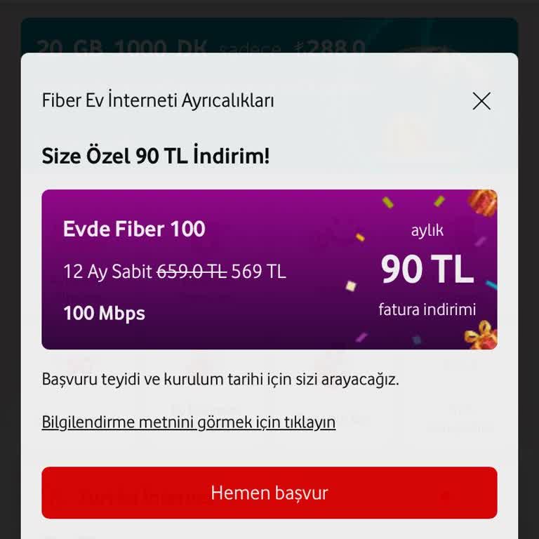 Vodafone İndirim Vaadi Yerine Getirilmedi Mağduriyetim Giderilmiyor