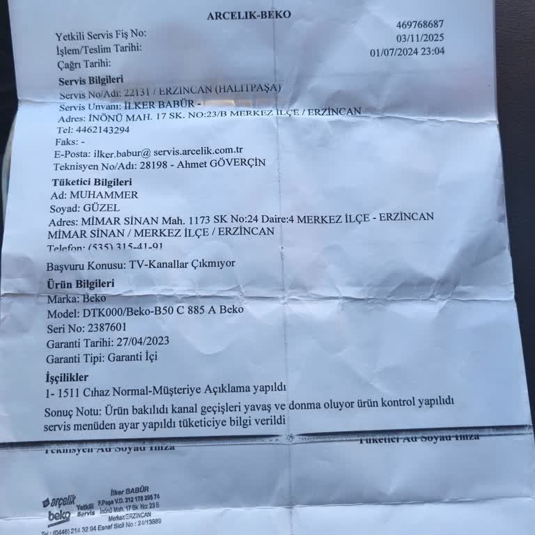 Beko Televizyonumda Sürekli Tekrarlayan Donma Ve Kasma Sorunları, Değişim Talebim Reddediliyor