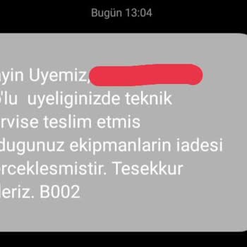 Teslim Edilen Digiturk Uydu Cihazı İçin Haksız Ücret Talebi