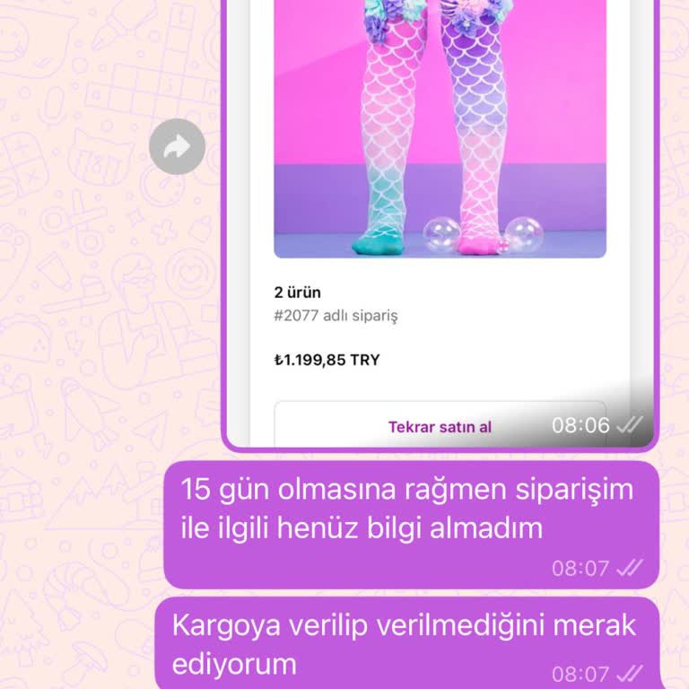 Sipariş Gönderilmedi Satıcıya Ulaşamıyorum Ücret İadesi İstiyorum