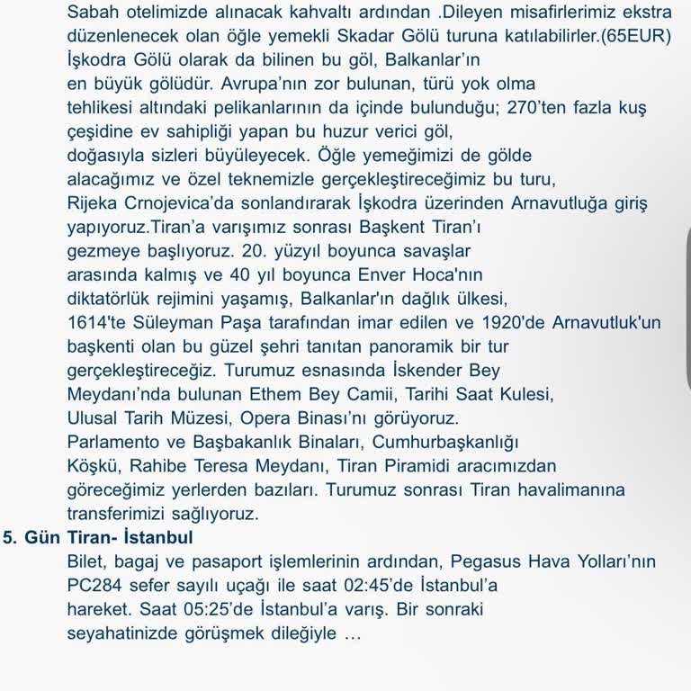 Satın Aldığım Balkan Turu Eksik Hizmet Ve Ücret İadesi Sorunu
