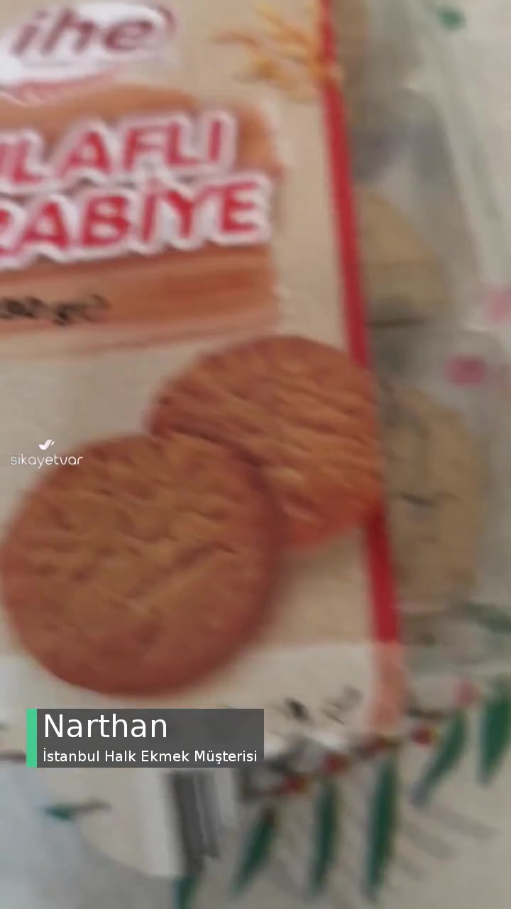 İstanbul Halk Ekmek Yulaflı Kurabiyeden Kıl Çıktı! videonun kapak resmi