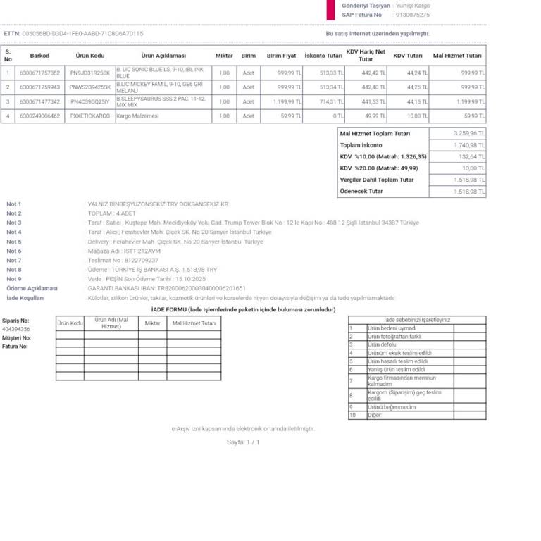 Eksik Gönderilen Pijama Takımı İçin 20 Gündür Çözüm Bekliyorum