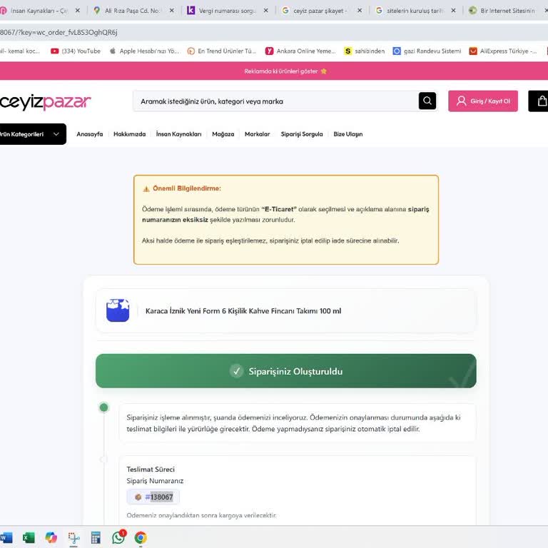 Siparişten Sonra İletişim Kesildi Ürünlerim Gönderilmedi