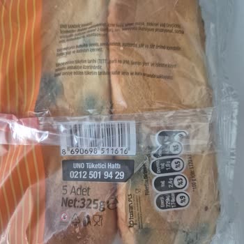 Son Kullanma Tarihi Geçmemiş UNO Sandviç Ekmeğinde Küf Şoku Ve Mağduriyet