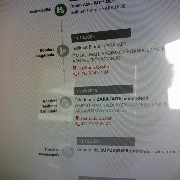 Zara İade Sürecinde Gecikme Ve Müşteri Hizmetlerine Ulaşılamıyor