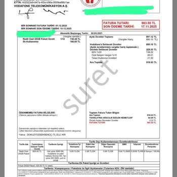 Yanlış Paket Tanımlaması Ve Fazla Fatura Şoku: Vodafone’dan Mağduriyet