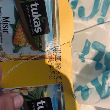 Tukaş Konserve Mısırda Yabancı Maddeyle Karşılaştım