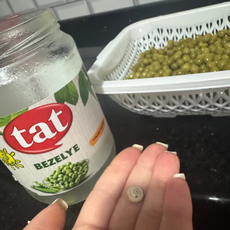 Konserve Bezelyeden Salyangoz Kabuğu Çıktı: Gıda Güvenliği Endişesi