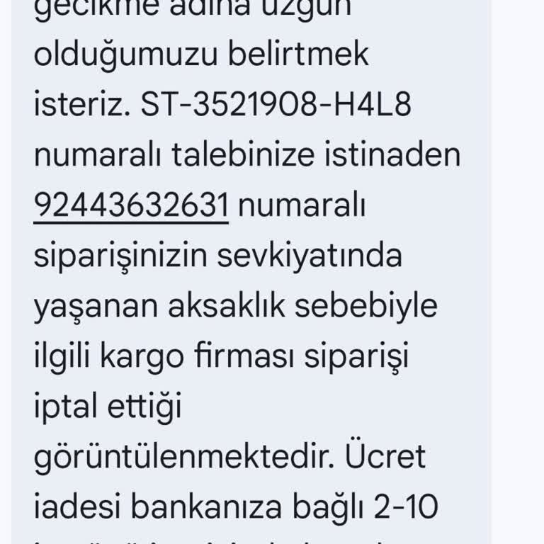 FLO'dan Alınan Ürün Teslim Edilmedi, İade Yapılmıyor
