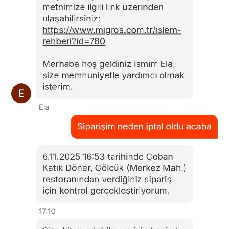 Siparişin Restoran Tarafından Onaylanmaması Ve Kuponun Kaybolması Sonrası Yetersiz Müşteri Hizmeti
