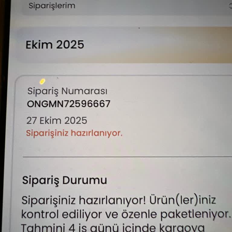 Sipariş Gönderilmedi, İade Talebim İşleme Alınmadı