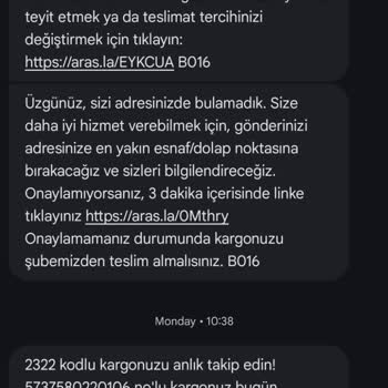 Aras Kargo'da Teslimat Ve Bilgilendirme Eksikliği Nedeniyle Sürekli Mağduriyet