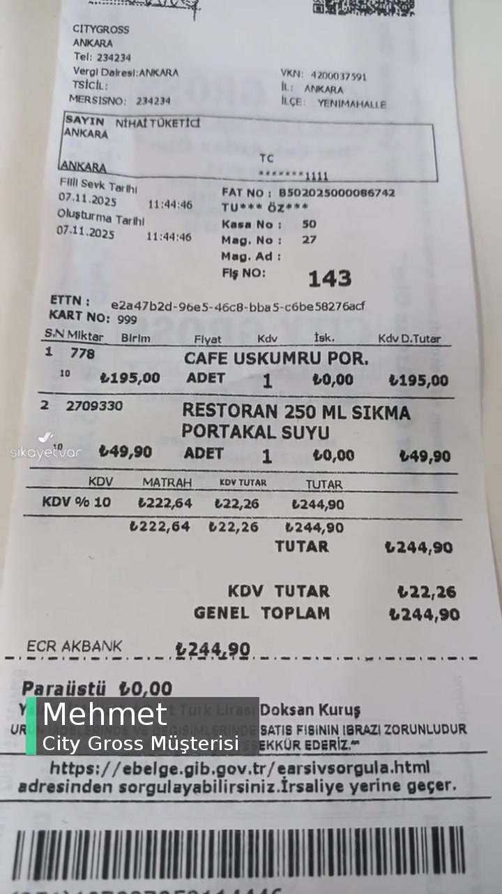 City Gross Portakal Suyunun Tarihi Geçmiş! videonun kapak resmi