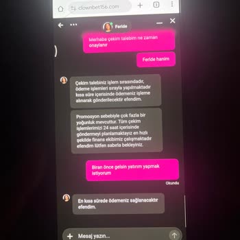 Clownbet'te Kazandığım Tutarın Ödemesi Gecikti, Çekim Talebim Beklemede