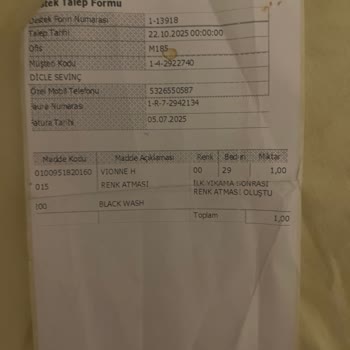 İlk Yıkamada Bozulan Pantolon Ve Çözümsüz İnceleme Süreci