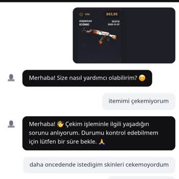 Keydrop'tan Kazanılan Skinin Steam Envanterine Aktarılamaması Sorunu