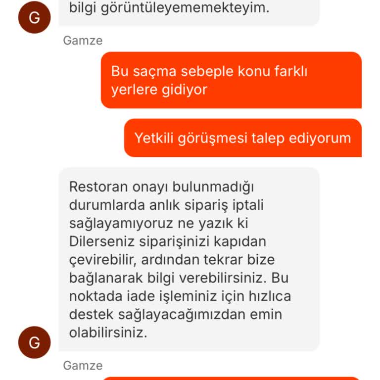 Migros Yemek Sipariş İptali Sonrası Ücret İadesi Yapılmadı