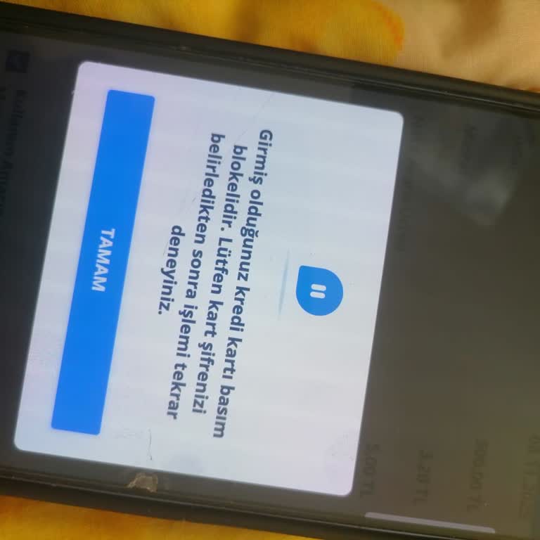 Kredi Kartı Bilgileri Eksikliği Nedeniyle Kartı Kullanamıyorum