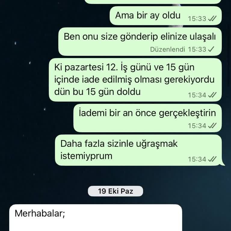 İade Ücretim 3 Aydır Yatırılmıyor, Sürekli Oyalama İle Karşılaşıyorum