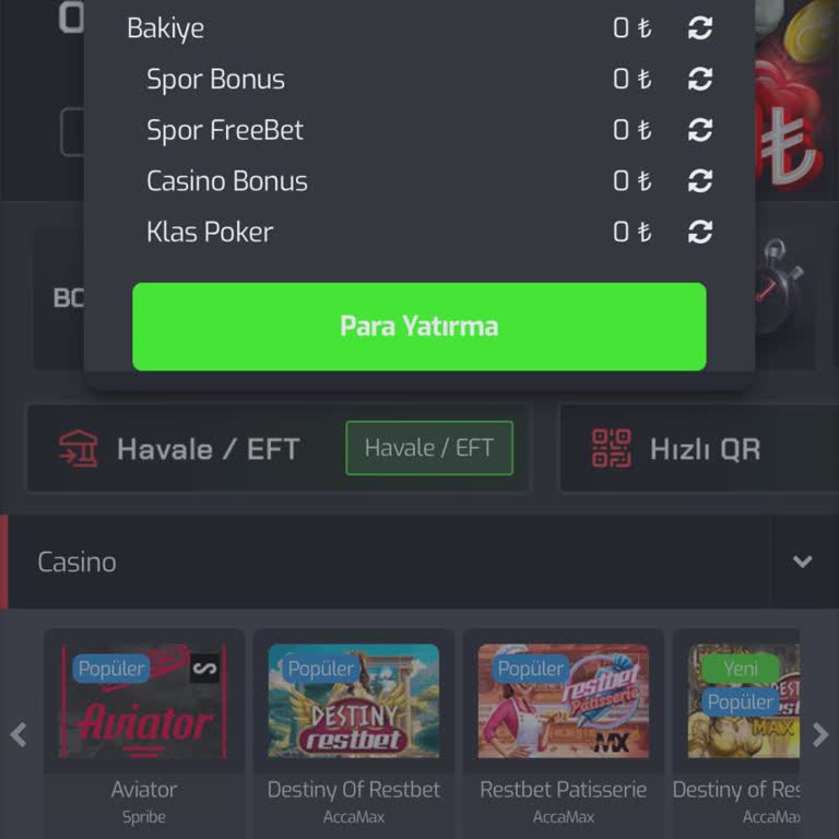 Restbet Hesabım Sıfırlandı, Yatırdığım Para İade Edilmiyor