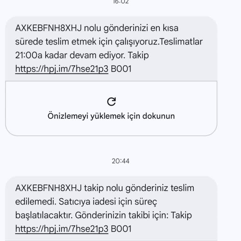 Hepsijet Kargom Haber Verilmeden İade Edildi Teslimat Yapılmadı