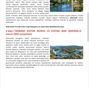 Kappa Tur Balkanlar Turunda Vaatlerin Yerine Getirilmemesi Ve Ek Ücret Mağduriyeti