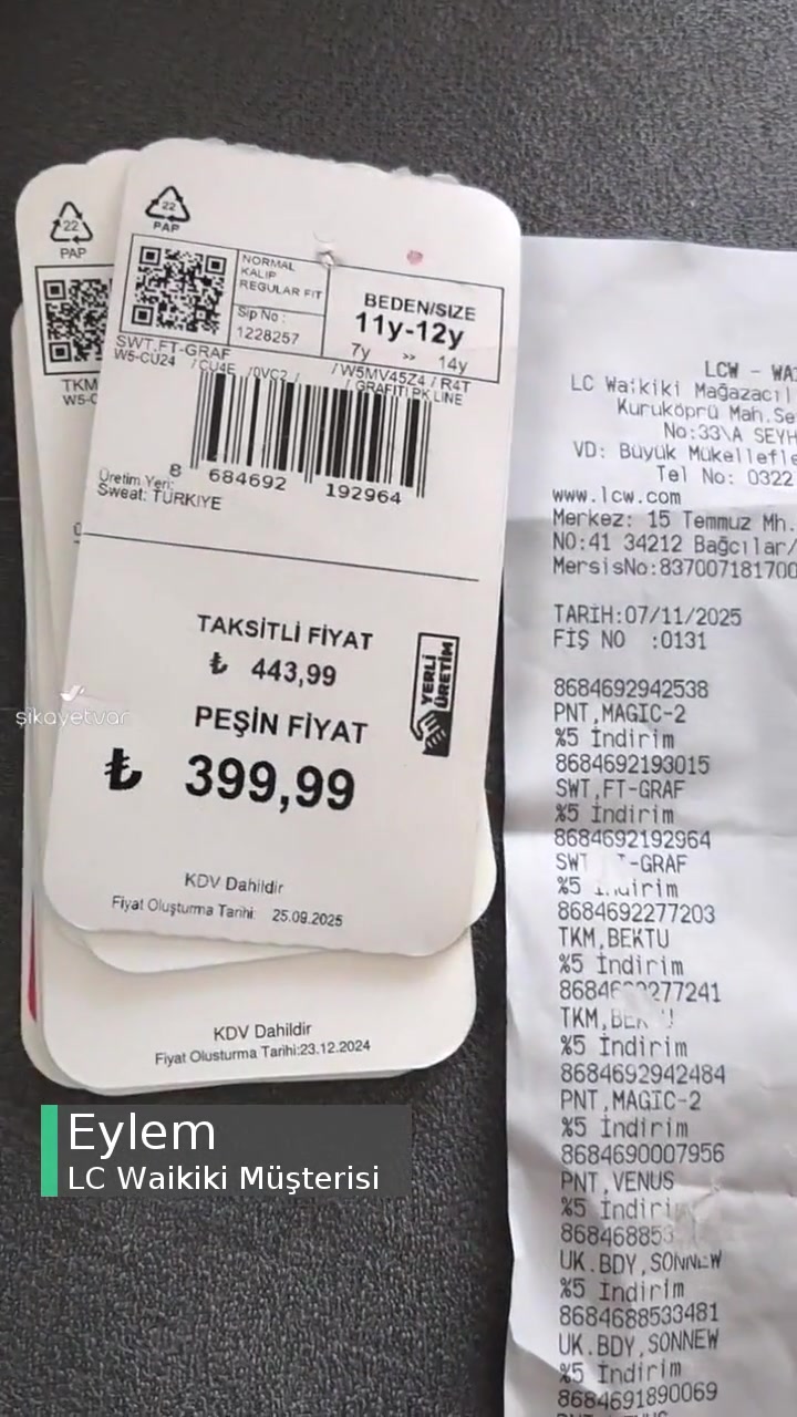 LCW  Fiş Hatası videonun kapak resmi