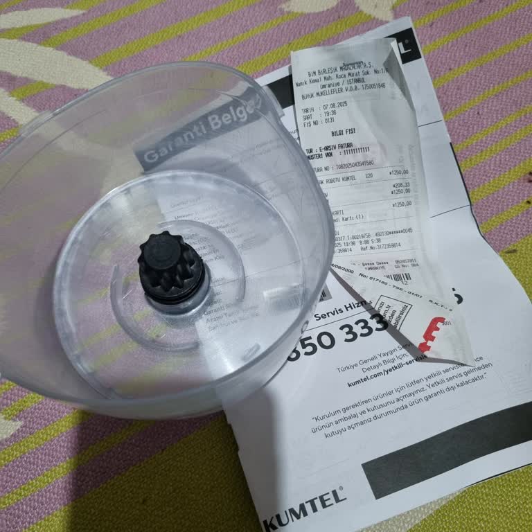 Kumtel Mutfak Robotunun Parçası Bulaşık Makinesinde Yamuldu, Uyarı Bulunmuyor