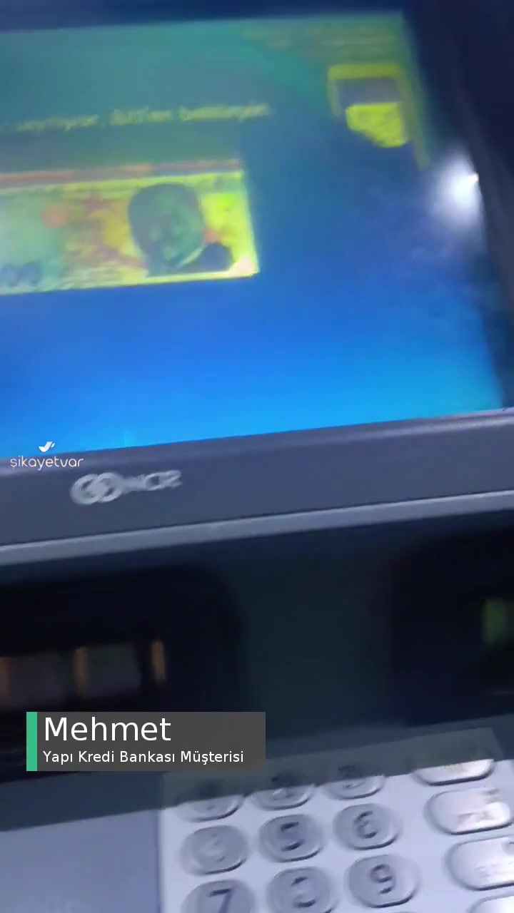 Yapı Kredi Bankası ATM'de Para Sıkışması videonun kapak resmi