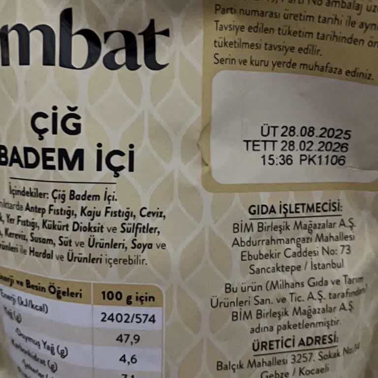 BİM Markalı Kuruyemişlerde Sürekli Bayat Ve Acı Ürün Sorunu