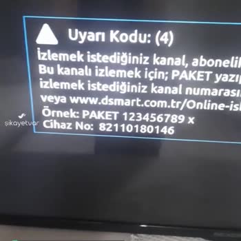 D-Smart Kanal Aboneliği Gözükmüyor!