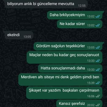 WhatsApp Üzerinden Vaat Edilen Bonus Sonrası Yaşanan İletişim Ve Ödeme Sorunları