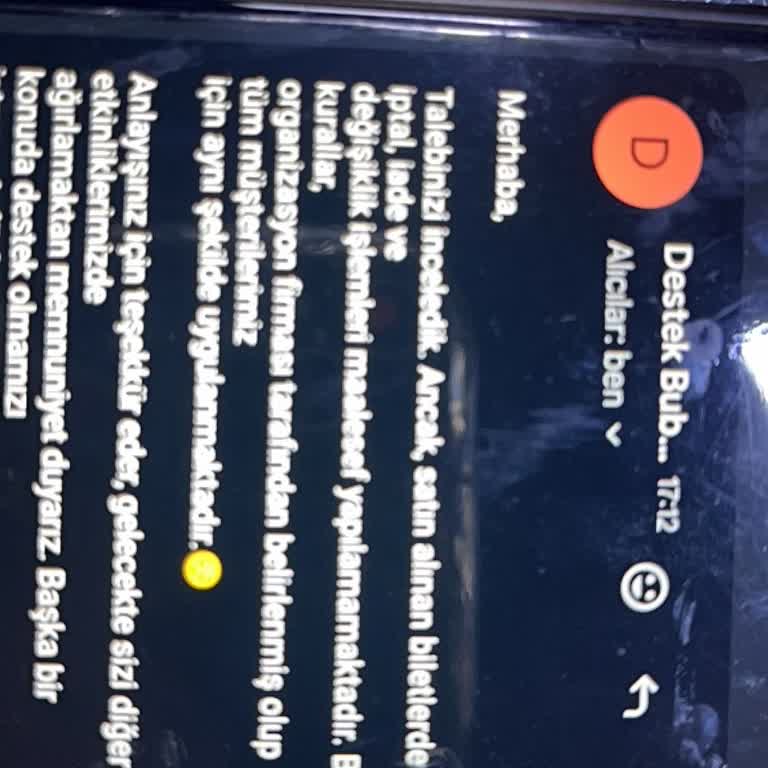 Etkinliğe Katılamadığım Halde Bilet İadesi Yapılmıyor