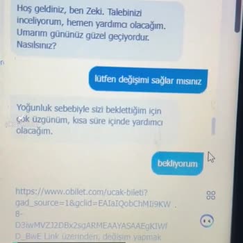 Obilet Biletimi Değiştirmedi, Müşteri Temsilcisi Sohbeti Yüzüme Kapattı