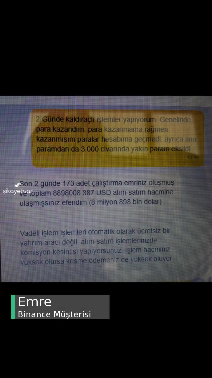 Binance 1473 $ Kazandım 3958 $ Komisyon Aldılar! videonun kapak resmi