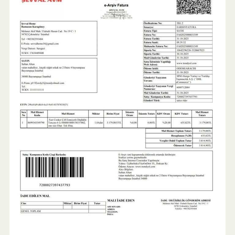 Emsan Fast Cooker Pişirmiyor Garanti Belgesi Yok Müşteri Hizmetleri İlgisiz