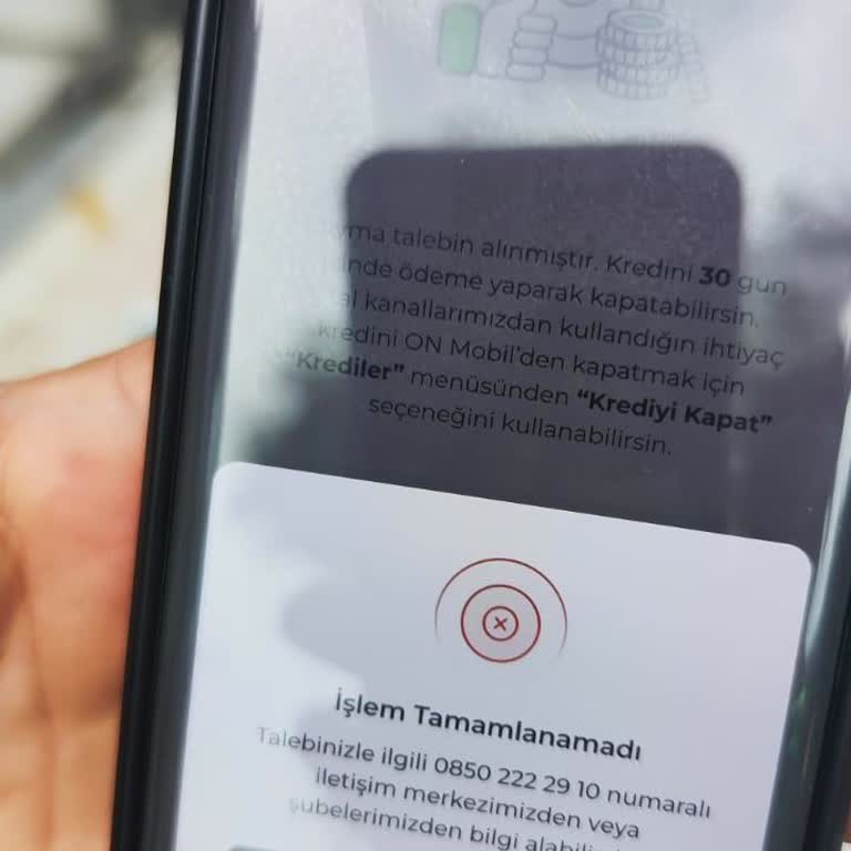 Kredi Kapama Talebim Dijital Kanallarda İşleme Alınmadı Ve Bilgi Verilmedi