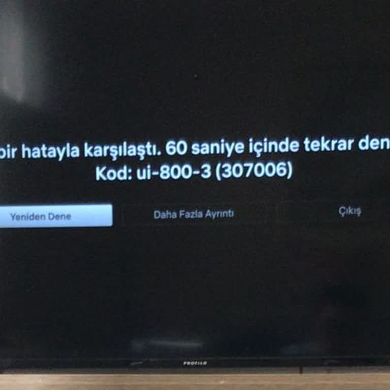 Profilo Televizyonda Netflix Bağlantı Sorunu Ve Güncelleme Belirsizliği